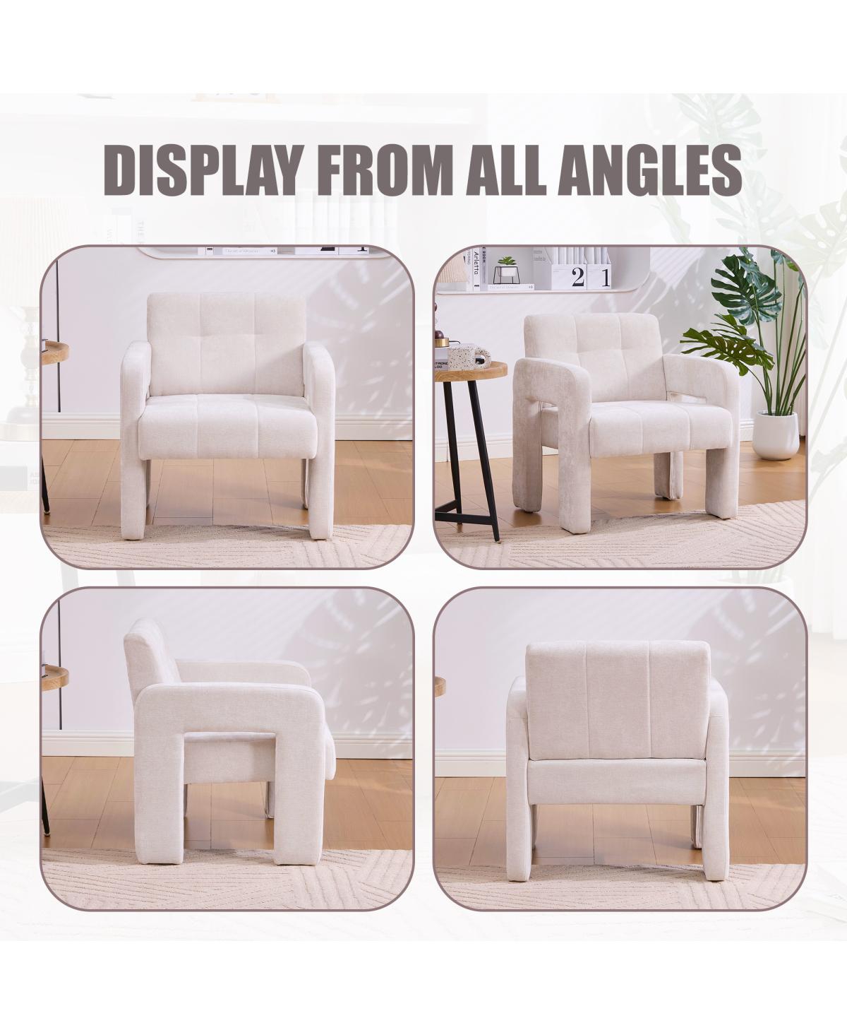 Streamdale Furniture Modern Minimalist Single Armchair for Living Room, Bedroom, Office