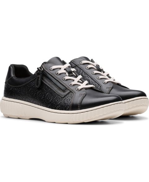 Женские кроссовки Clarks Caroline Rio Lace-Up, цвет: Серебряный кожаный