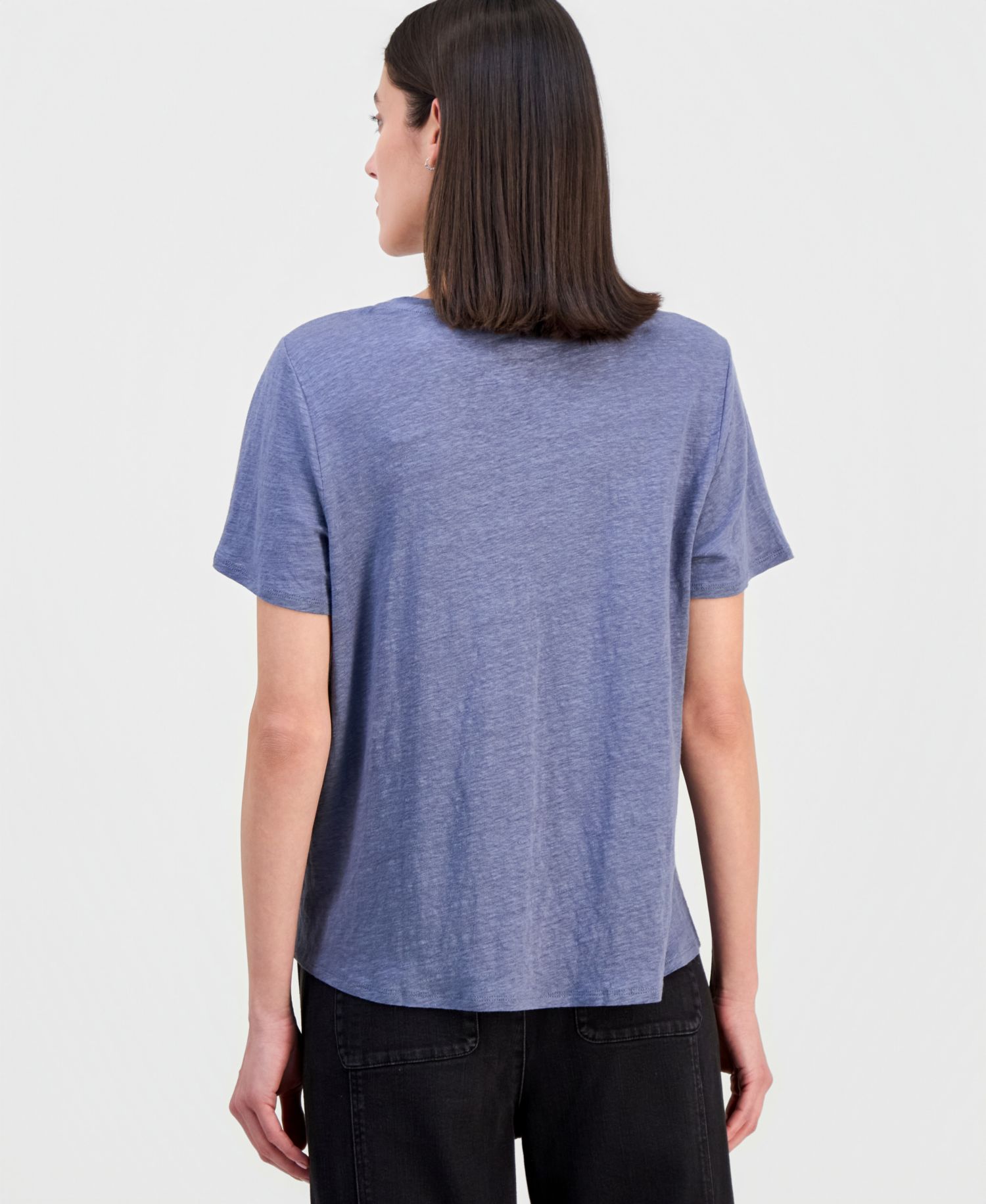 Women's Linen Jersey Crewneck T-Shirt