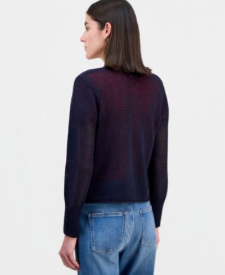 Women's Cropped Open-Front Cardigan