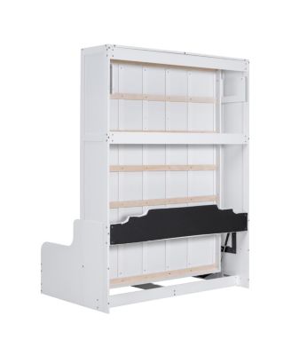 Queen Size Murphy Bed Wall Bed with Cushion