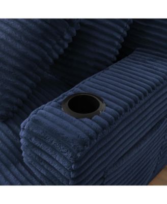 Compressible Double Chaise Lounge Sleeper Loveseat