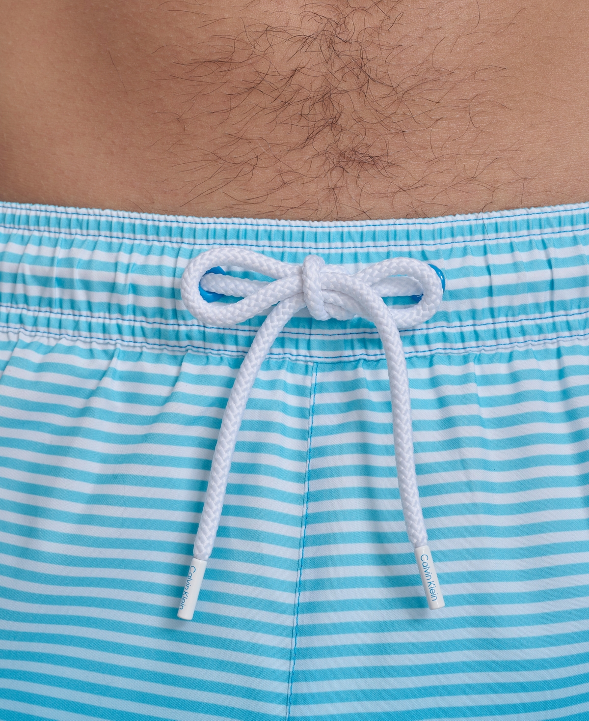 Calvin Klein Men's Gradient Striped 7" Volley Swim Trunks