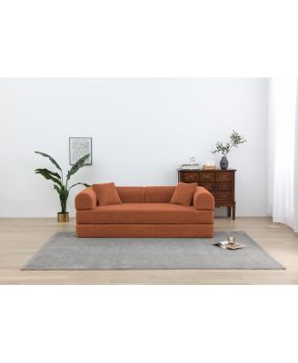 3-Seat Convertible Sofa Bed with Repositionable Armrests