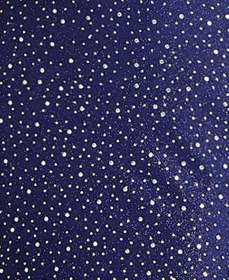 Juniors' Glitter Satin Square Neck Gown, Created for Macy's