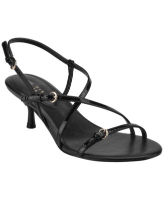 Marc Fisher LTD Women's Nylah Strappy Leather Kitten Heel Sandals