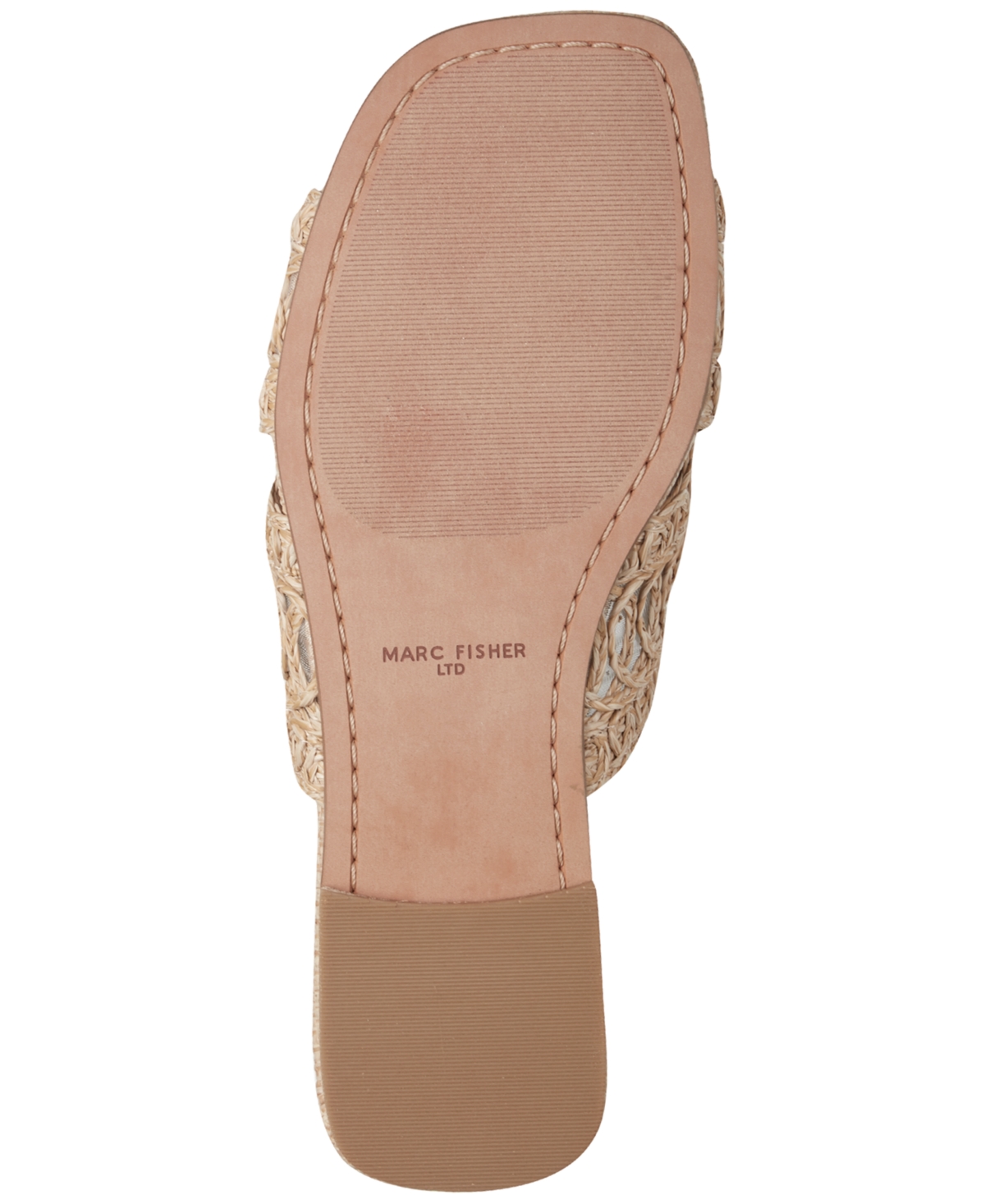 Marc Fisher Ltd Women's Nalany Lace Flat Slip-On Sandals