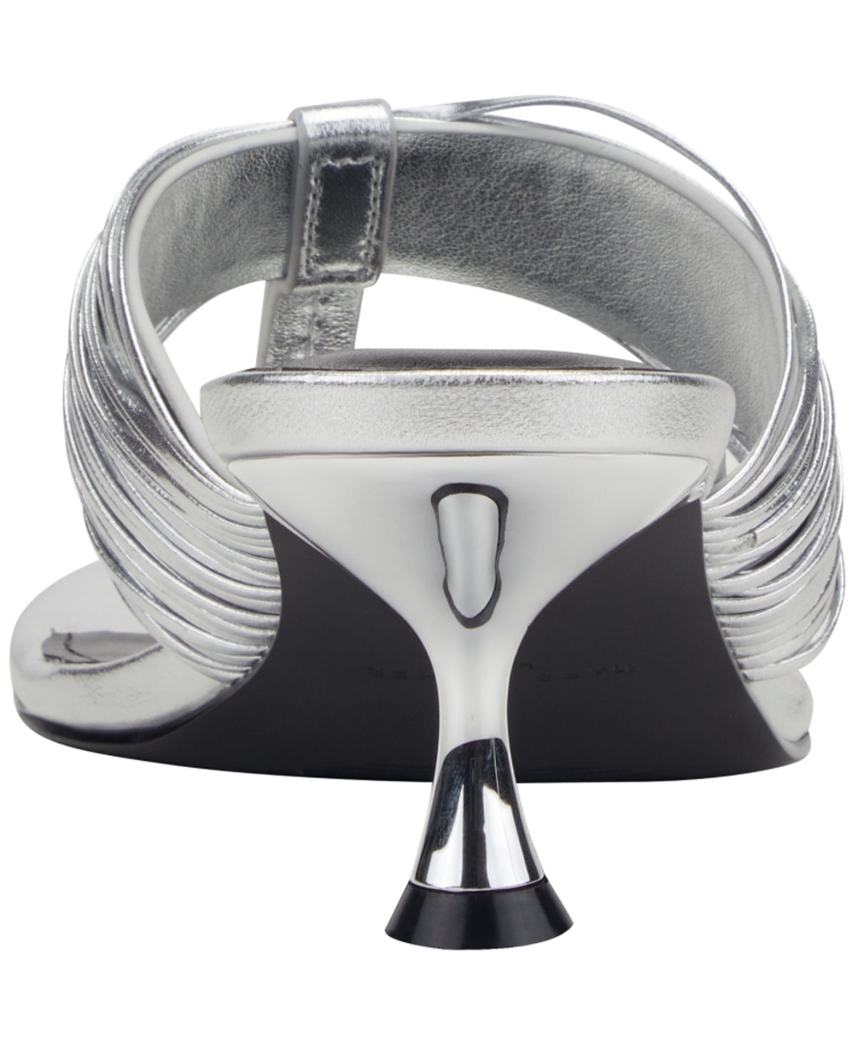 Marc Fisher Ltd Women's Pamilla Leather Kitten Heel Sandals