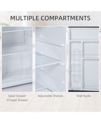 3.2 Cu. Ft. Mini Fridge with Freezer, Compact Refrigerator,