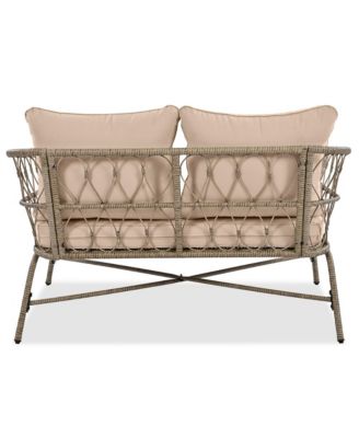 Boho Wicker Chat Set with Comfort and Style