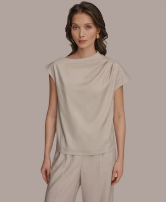 Donna Karan New York - Women's Draped Neck Blouse
