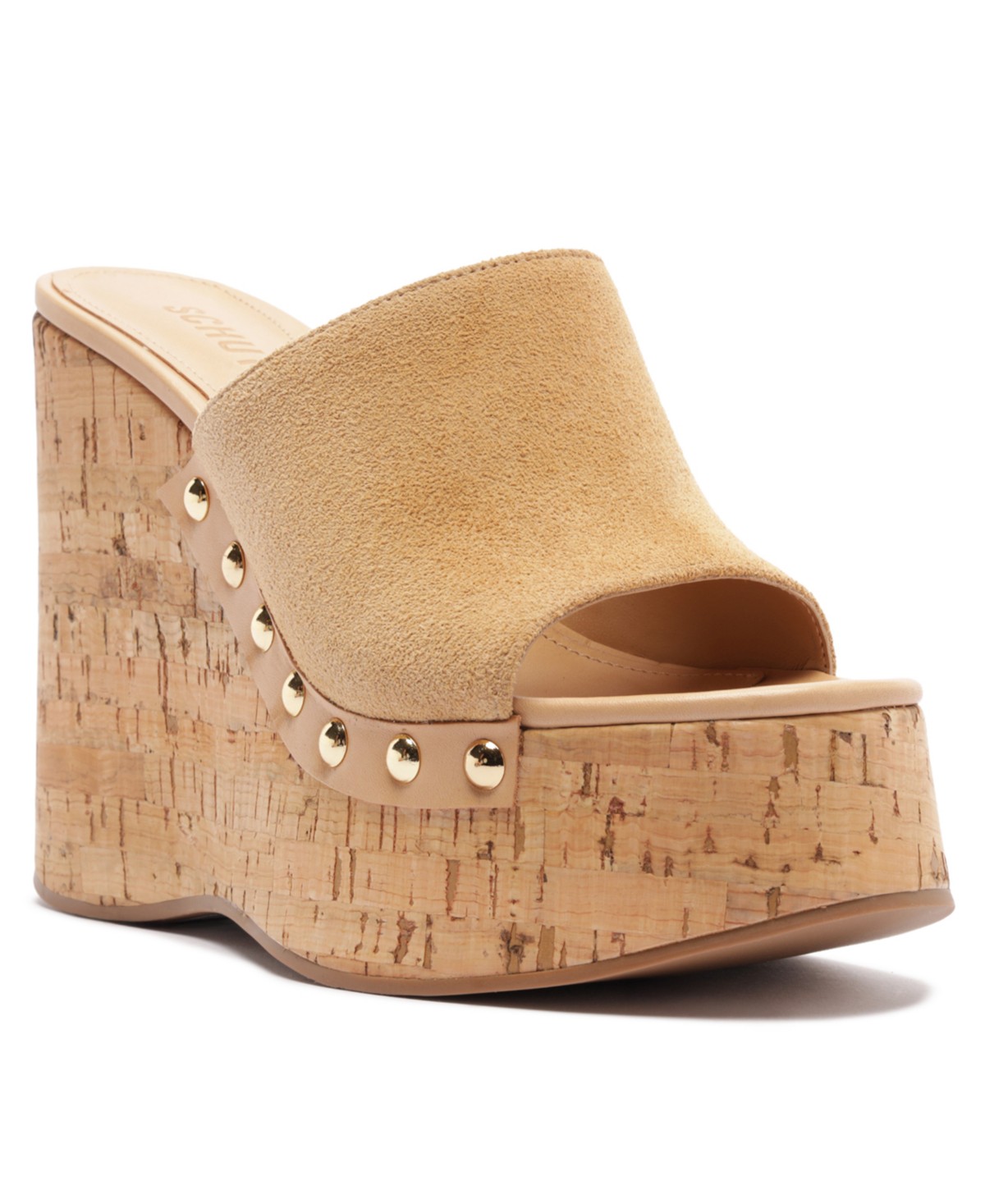 Женские сандалии Schutz Women's Dalle Studs Slip-On Wedge Sandals — фото 1