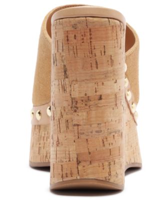 Women's Dalle Studs Slip-On Wedge Sandals