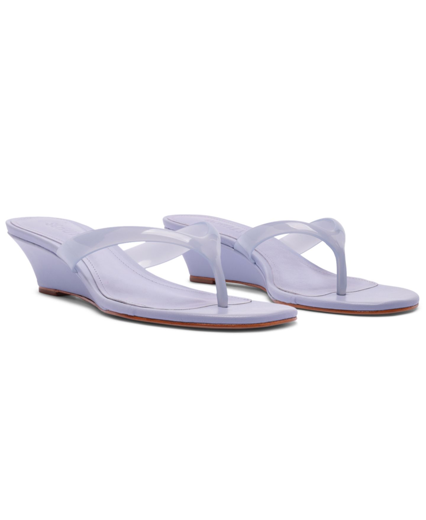 Женские сандалии Schutz Roslyn Slip-On Wedge, цвет: Небесно-голубой — фото 10