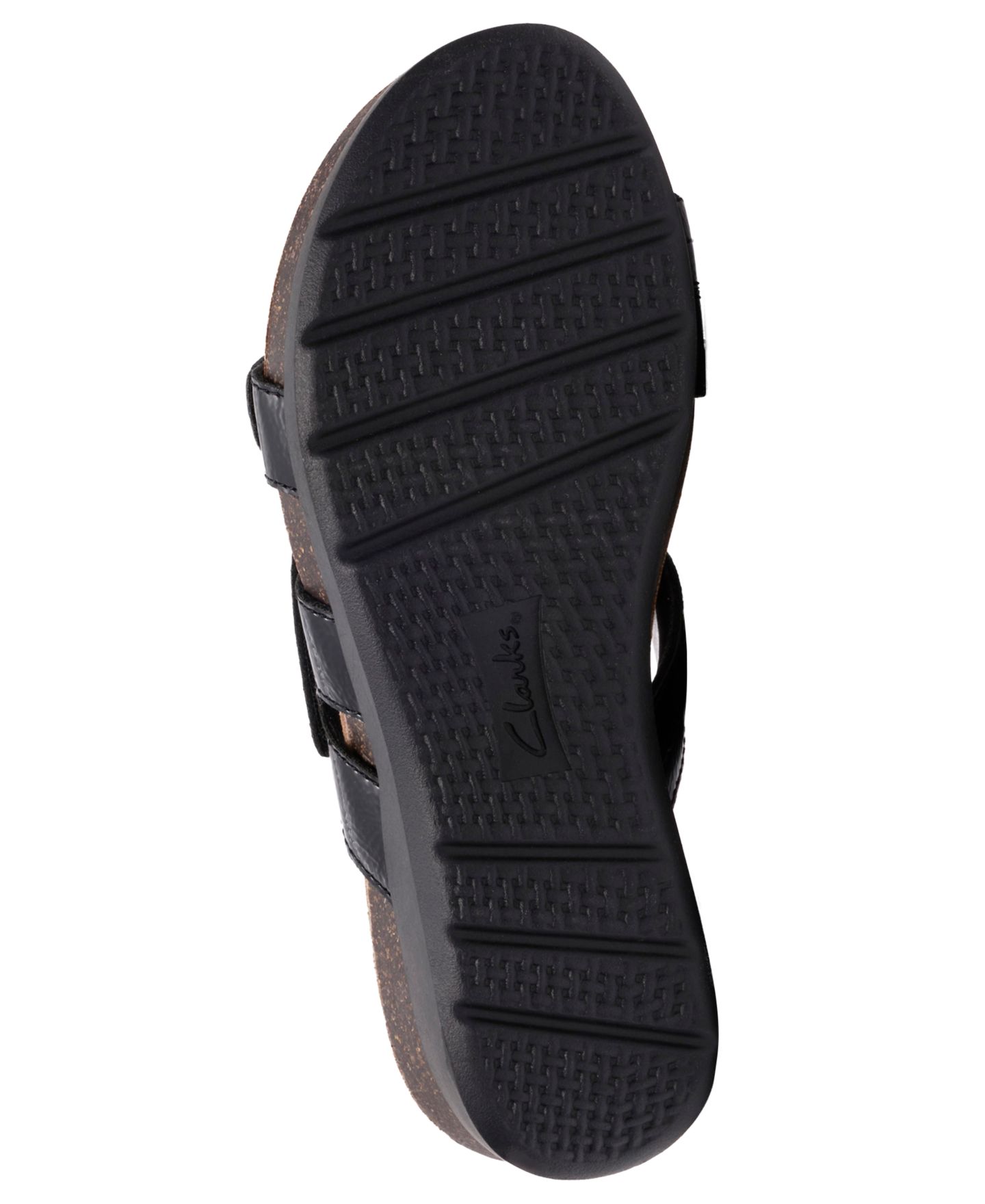 Женские сандалии Clarks Calenne Holly Slip-On, цвет: Чёрная лаковая кожа — фото 5