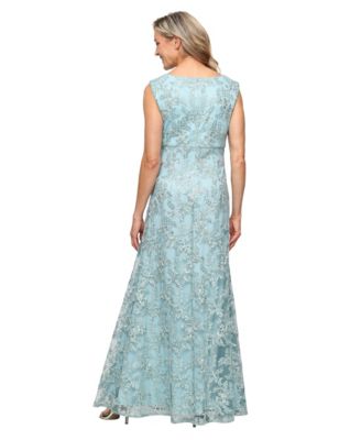 Women's Embroidered Long Ball Gown