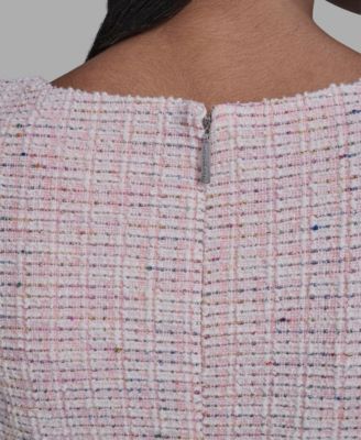 Women's Flounce Hem Square Neck Dress