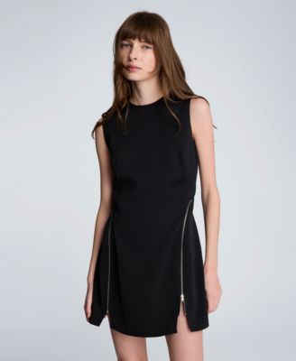 Women's Sheath Zipper Short Dress