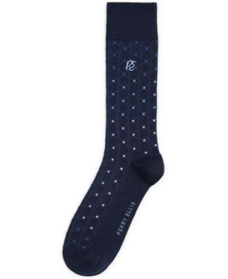Men's Patterned Medallion Crew Socks