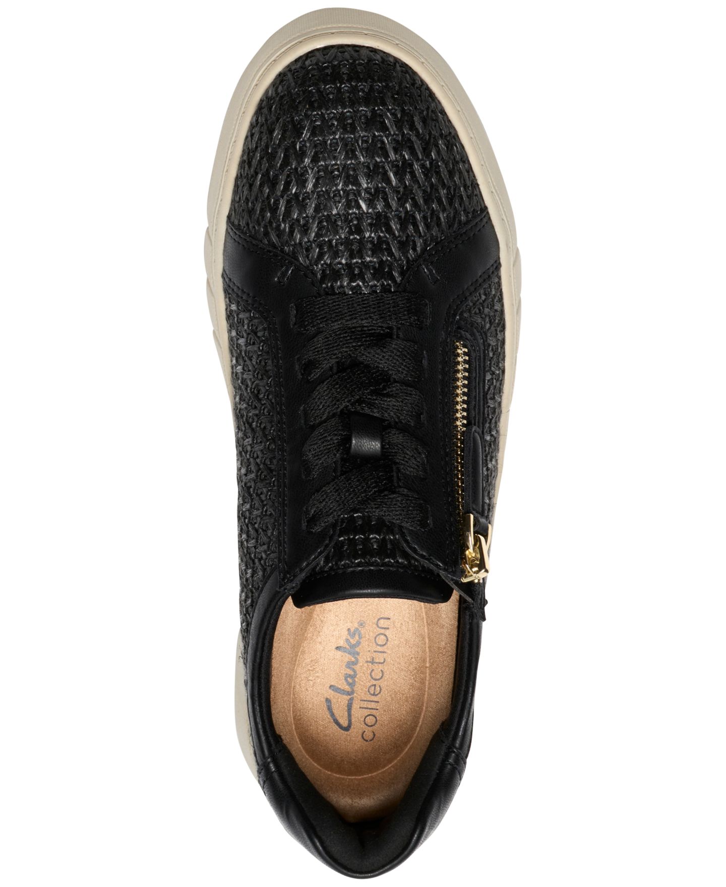 Женские кроссовки Clarks Mykah Joyfull Lace-Up, цвет: Чёрный — фото 4