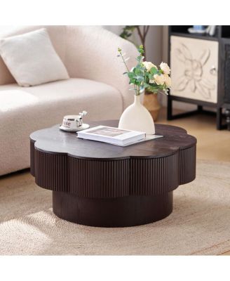 Modern Plum Blossom Coffee Table with Storage