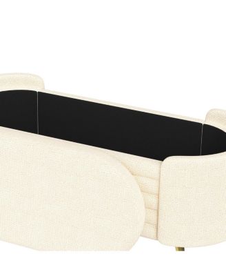 Modern Storage Ottoman Upholstered Bench for Living Room, Bedroom