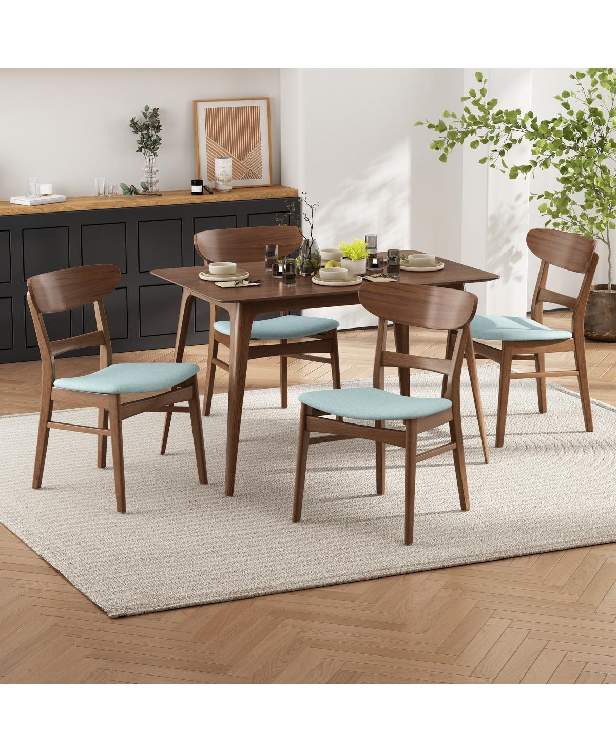 Streamdale Furniture Mid-Century Modern 5-Piece Dining Set