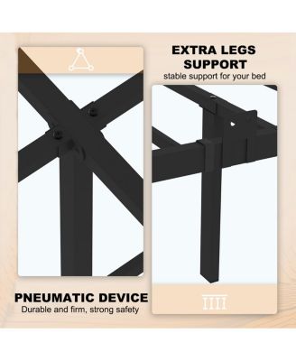 Bed Frame, Heavy Duty, LED Light, No Noise