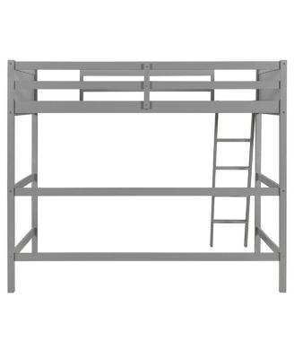 Solid Wood Twin Size Loft Bed with Ladder