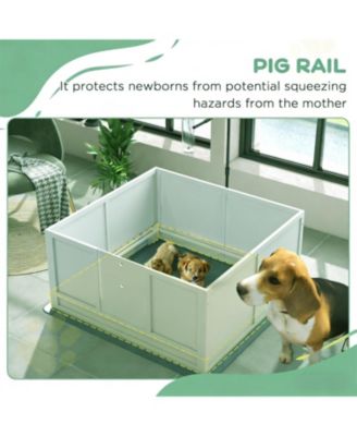 Spacious Whelping Box for Dogs in White