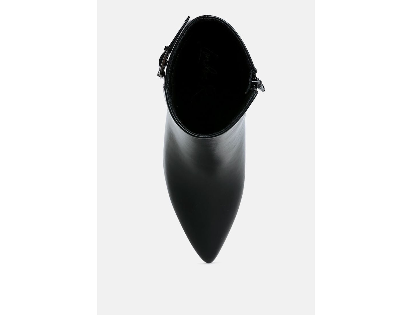 Женские ботинки London Rag Conchos Belt Detail Block Heel, цвет: Чёрный гладкий — фото 6
