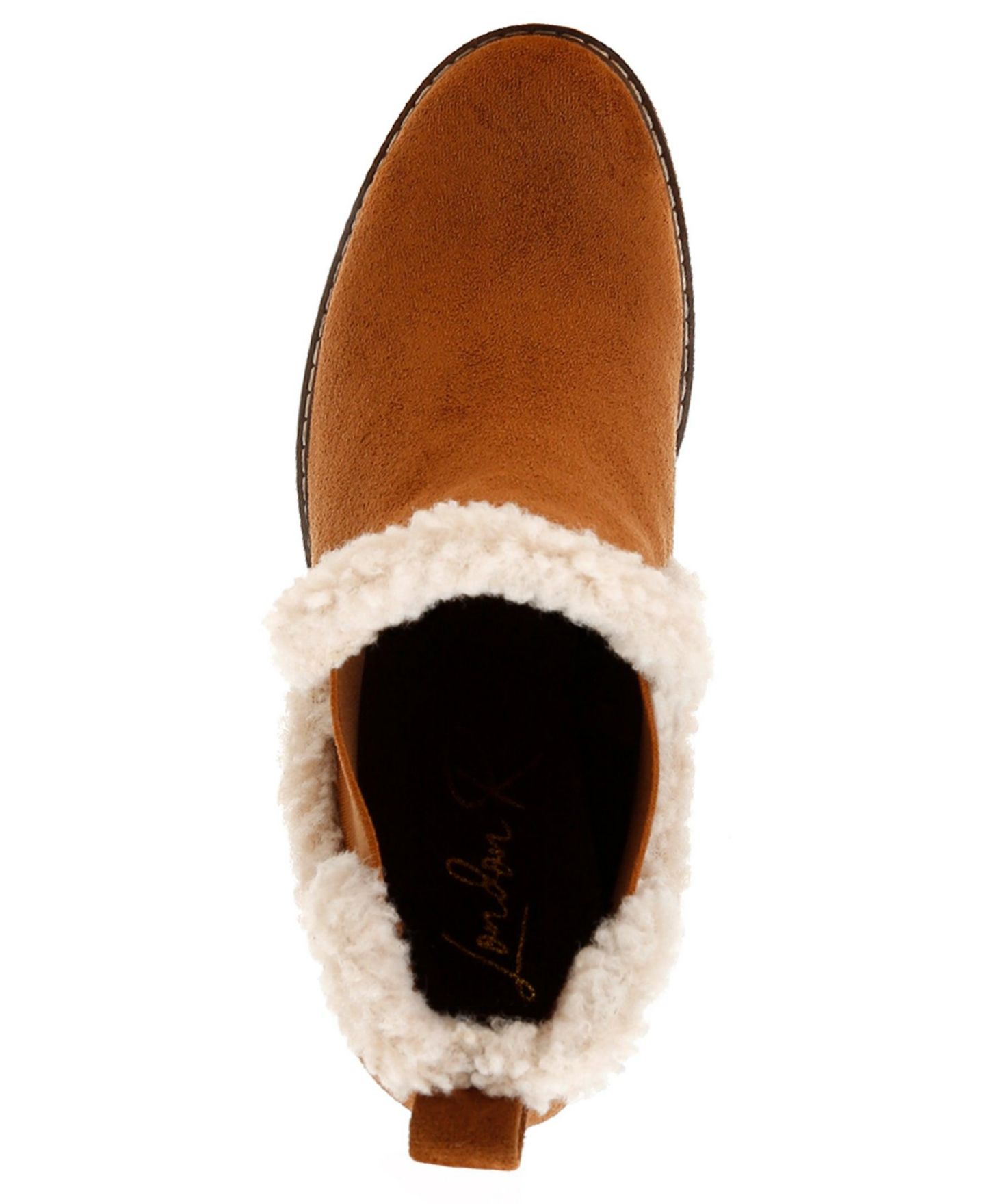 Женские ботинки London Rag Thunderhoof Faux Fur Lined Chelsea, цвет: Бежевый / Хаки — фото 5