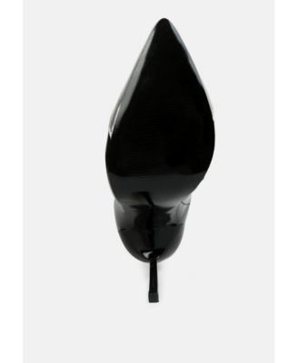 Womens Chimes High Heel Patent Long Boots