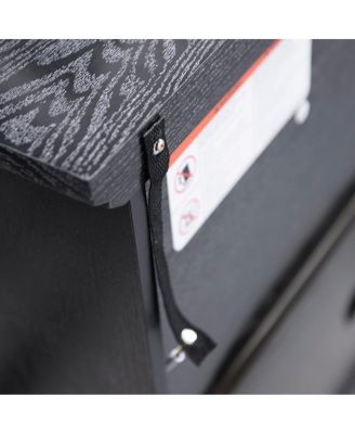 45" 3-Door Mirrored Storage Cabinet