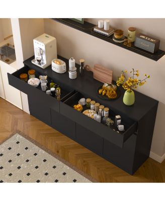 Sideboard Buffet Cabinet with Storage, Large Kitchen Cabinet with 2 Drawers