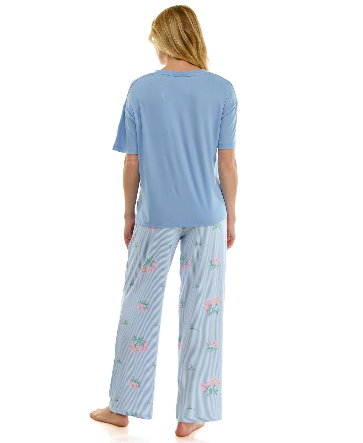 Women's Open Leg Mid-Rise Sleep Pants