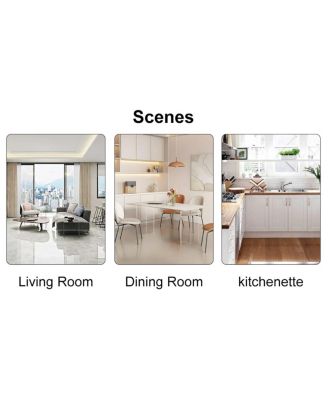 Modern 40" Glass Dining Table with Golden Metal Legs