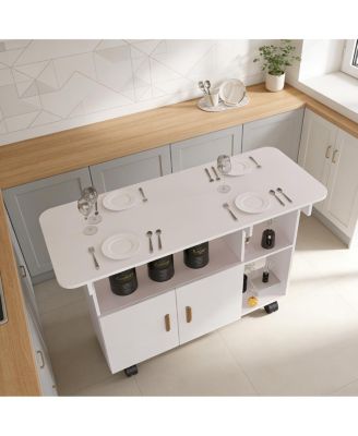 Modern Movable Folding Dining Table for Small Spaces