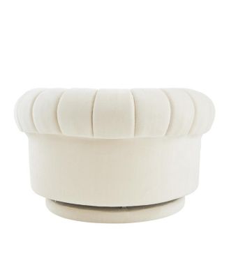 Swivel Accent Chair 360° Round Club Chair for Living Room/Bedroom