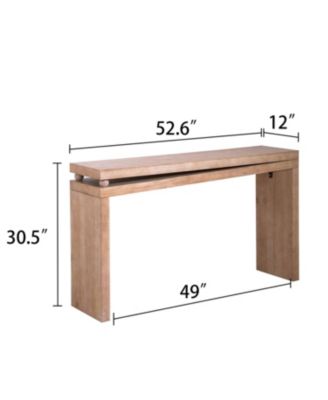 Rustic Wood Console Table - Narrow Hallway/Entryway