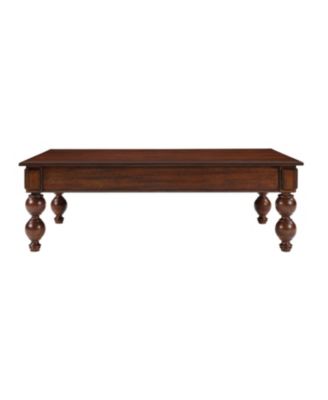Streamdale Walnut Coffee Table with Drawer & Wood Legs