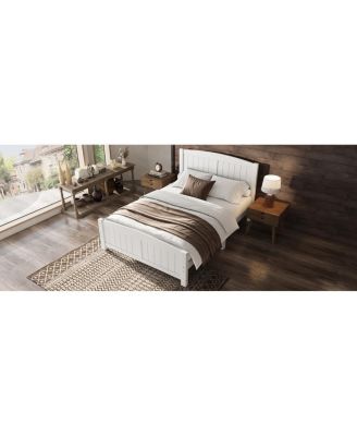 Platform Bed, Solid Wood, No Box Spring Needed