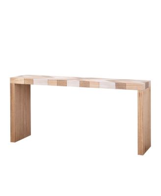 Streamdale Modern Console Table, 62" Entryway Sofa Table with Chevron Pattern