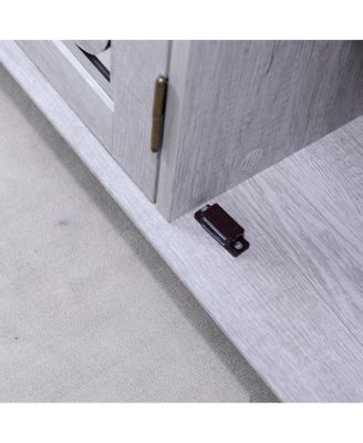 49" Countertop Sideboard with 3 Mirrored Doors & Adjustable Shelves