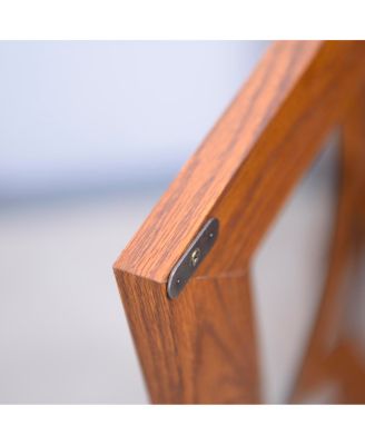 34.37" x 15.55" x 34.06" Sideboard with 2 Clear Tempered Glass Doors & Adjustable Shelf