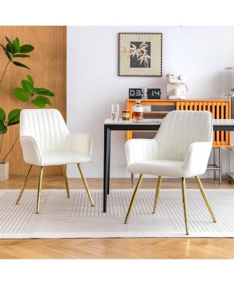 Faux Leather Dining Chairs (Set of 2)