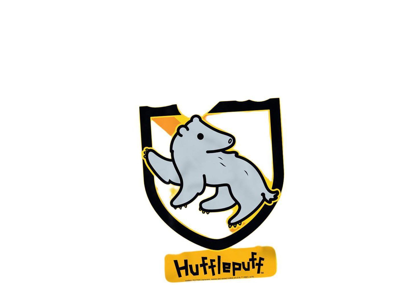 Мужская футболка Harry Potter Chibi Hufflepuff Crest, цвет: Banana — фото 2