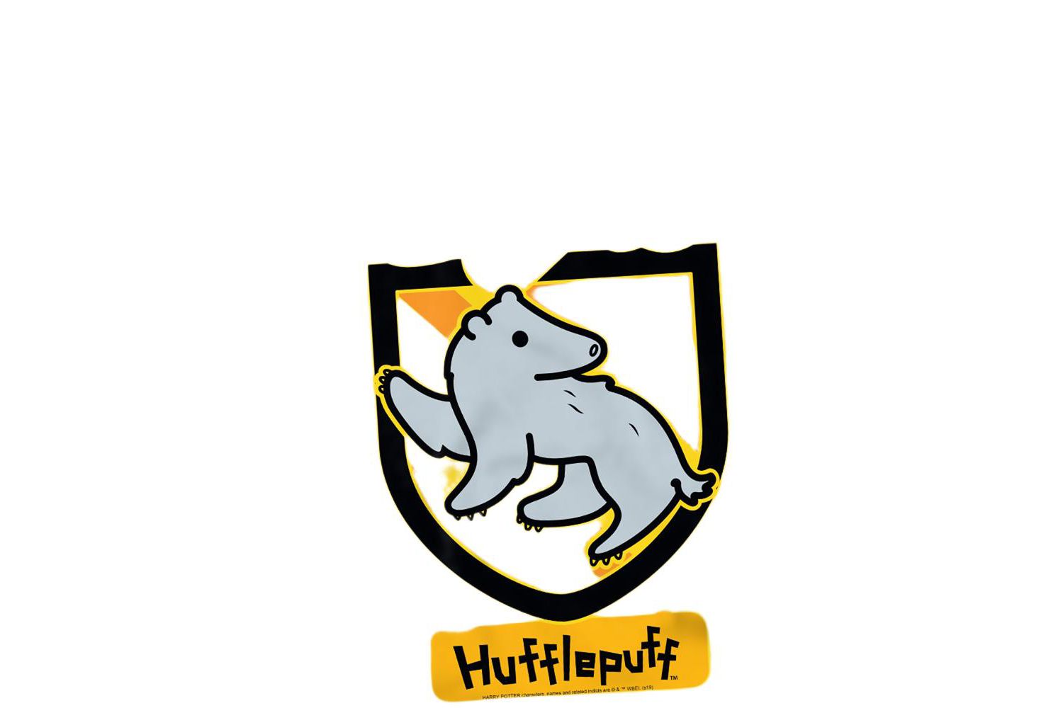 Men's Chibi Hufflepuff Crest T Shirt