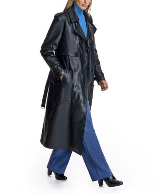 Women's Leather Trench