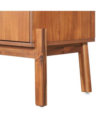 Vintage Sideboard Buffet Cabinet, 56.8" W, 4-Door Storage